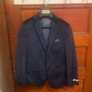 Isaac Mizrahi boy’s navy velvet blazer